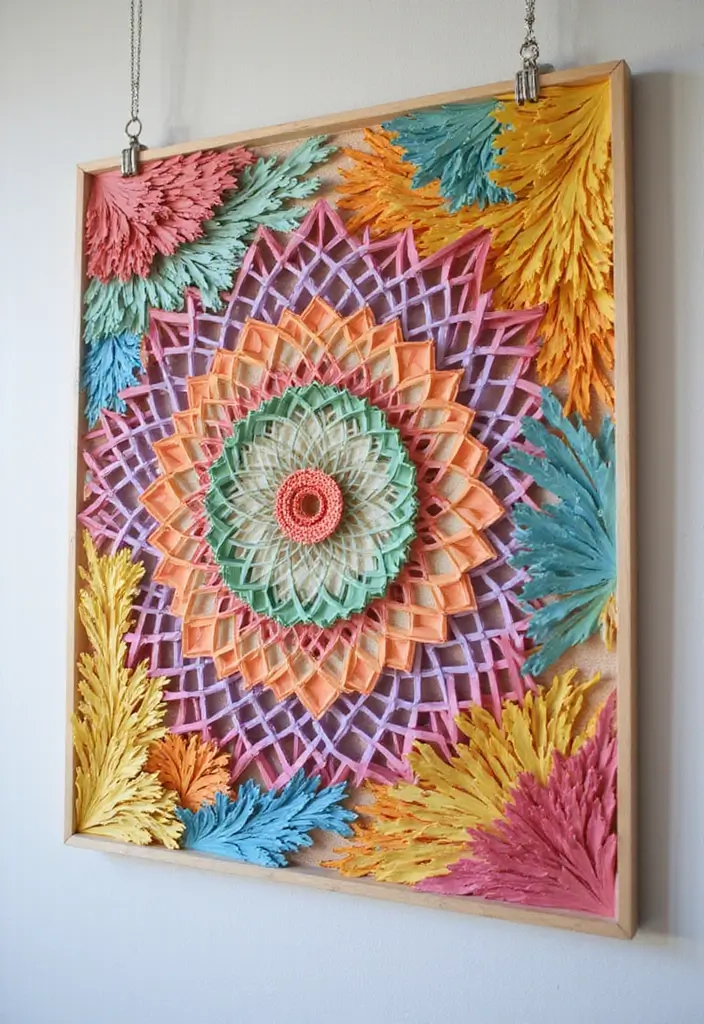 27 DIY Paper Crafts Decoration Wall Art Home Decor for Beginners - 26. DIY Paper Lattice Art