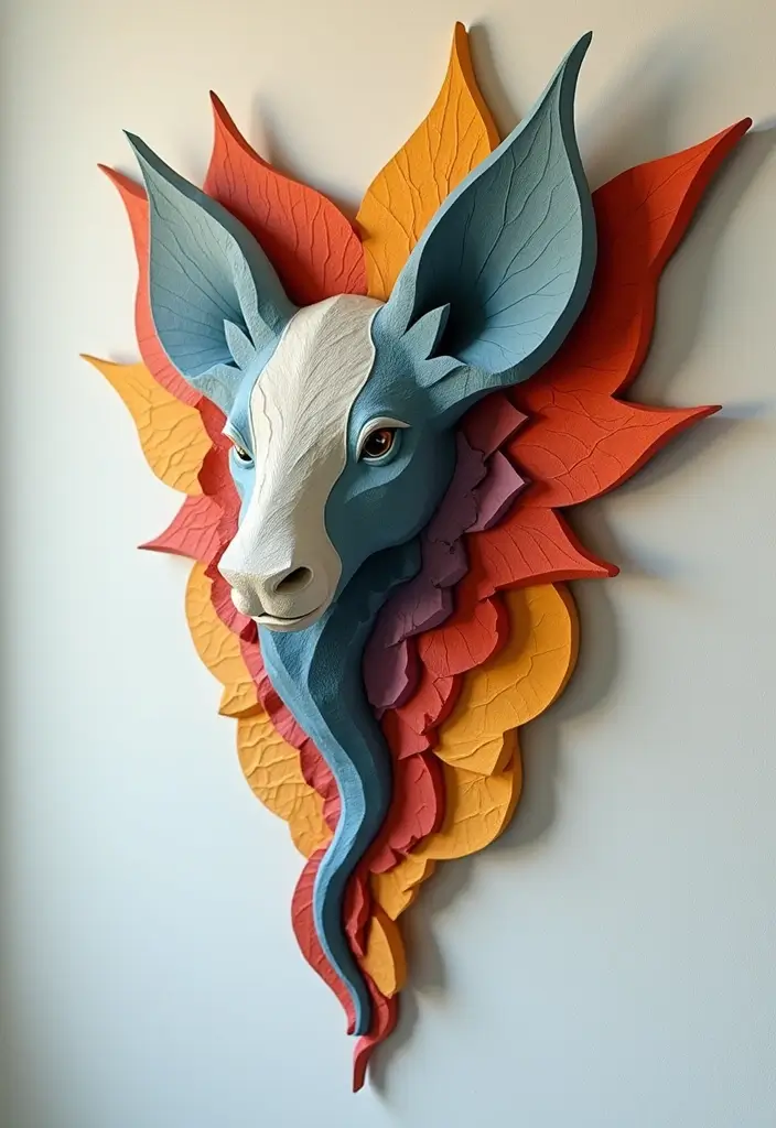 27 DIY Paper Crafts Decoration Wall Art Home Decor for Beginners - 5. Paper Mache Wall Art