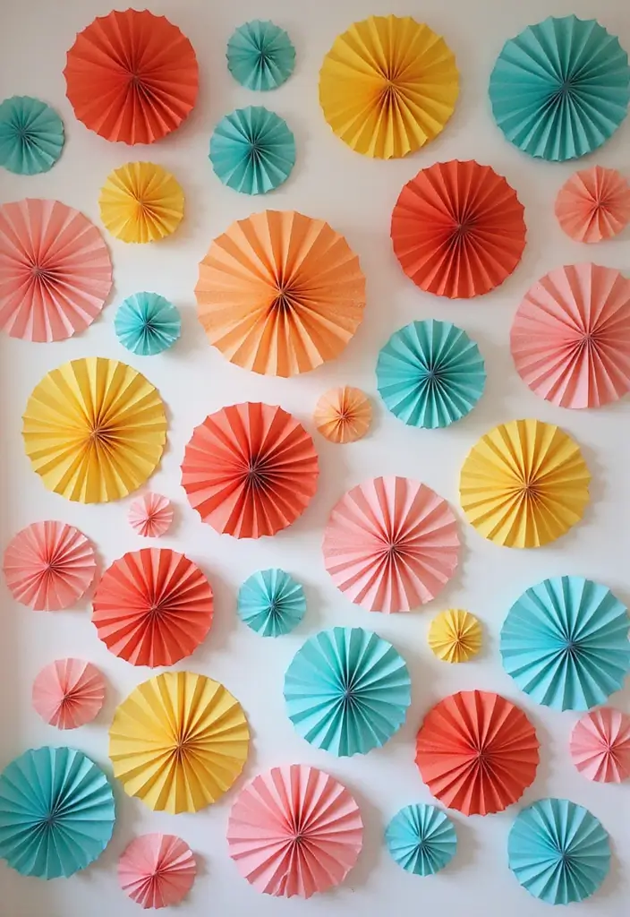 27 DIY Paper Crafts Decoration Wall Art Home Decor for Beginners - 9. Decorative Paper Rounds