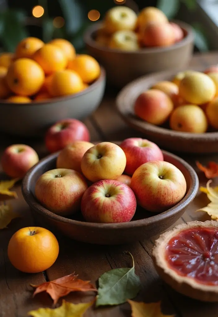 27 Fall Decor Ideas for the Home Boho Vibes for Free Spirits - 13. Seasonal Fruit Displays