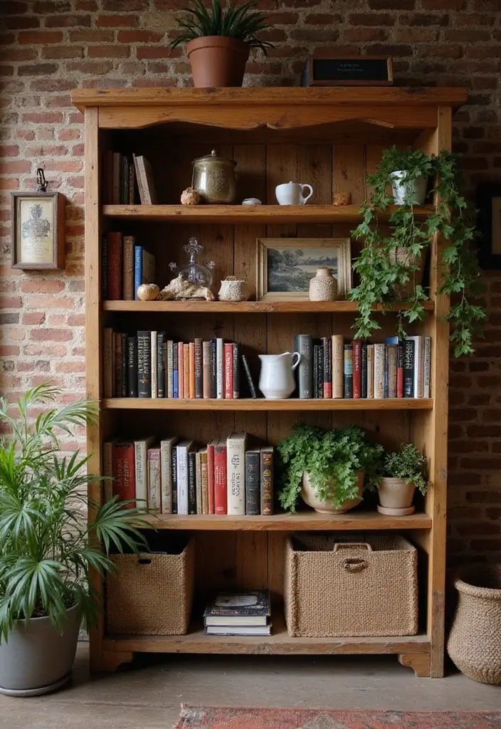 27 Fall Decor Ideas for the Home Boho Vibes for Free Spirits - 15. Rustic Shelving
