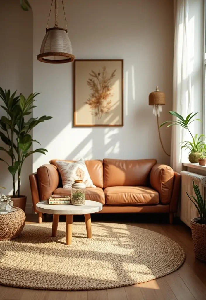 27 Fall Decor Ideas for the Home Boho Vibes for Free Spirits - 18. Natural Fiber Rugs