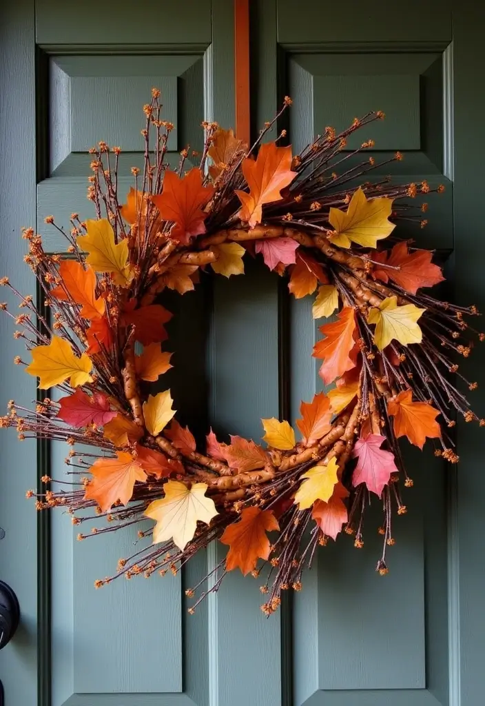 27 Fall Decor Ideas for the Home Boho Vibes for Free Spirits - 20. Seasonal Wreaths
