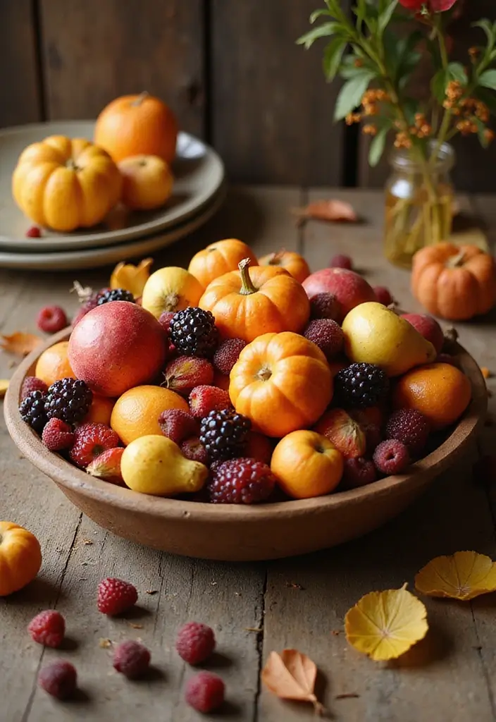 27 Fall Decor Ideas for the Home Farmhouse Style You’ll Adore - 24. Seasonal Fruit Displays