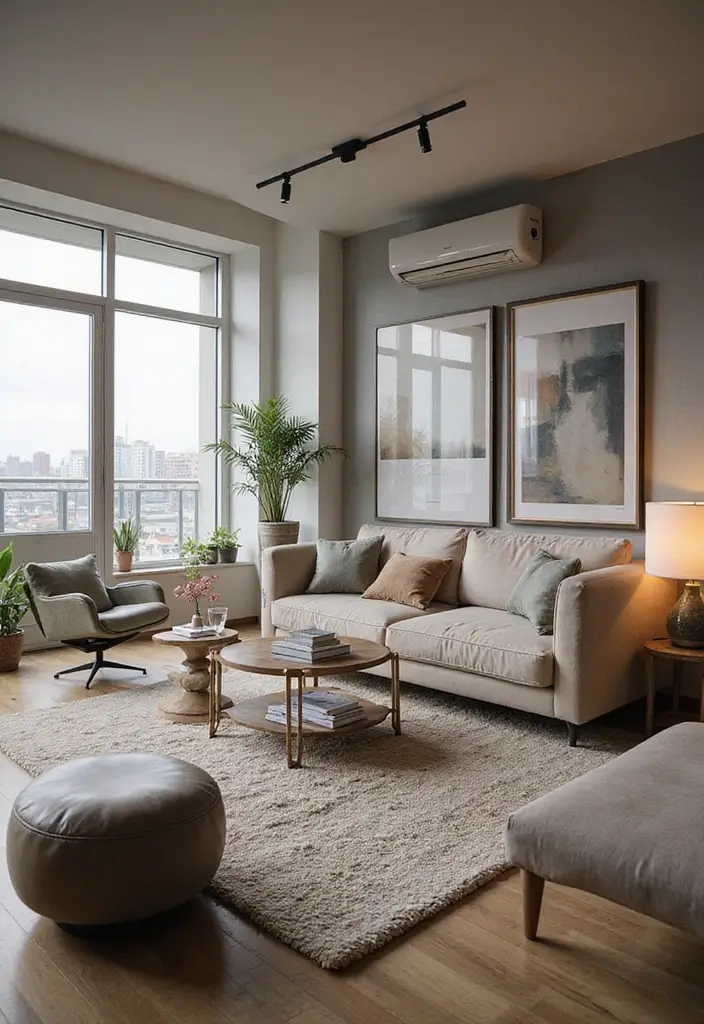 27 Home Decor Ideas Living Room Apartment Style for Urban Spaces - 11. Floating Furniture