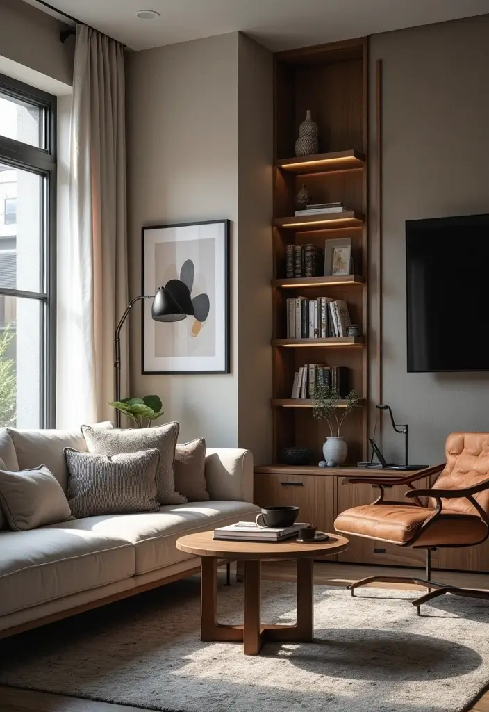 27 Home Decor Ideas Living Room Apartment Style for Urban Spaces - 20. Smart Home Technology