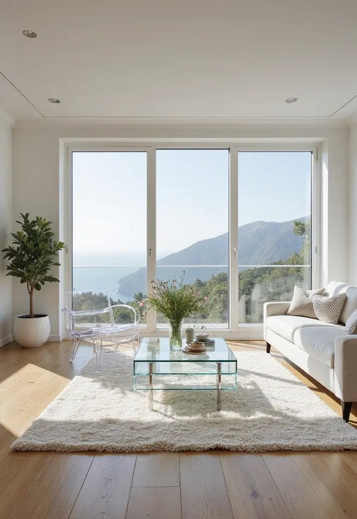 27 Home Decor Ideas for Small Spaces That Feel Spacious - 12. Go for Transparent Furniture