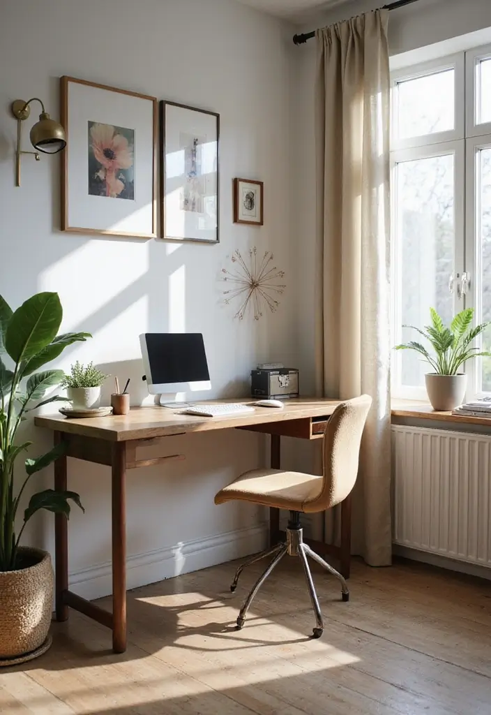 27 Home Decor Ideas for Small Spaces That Feel Spacious - 21. Add Wall-Mounted Desks