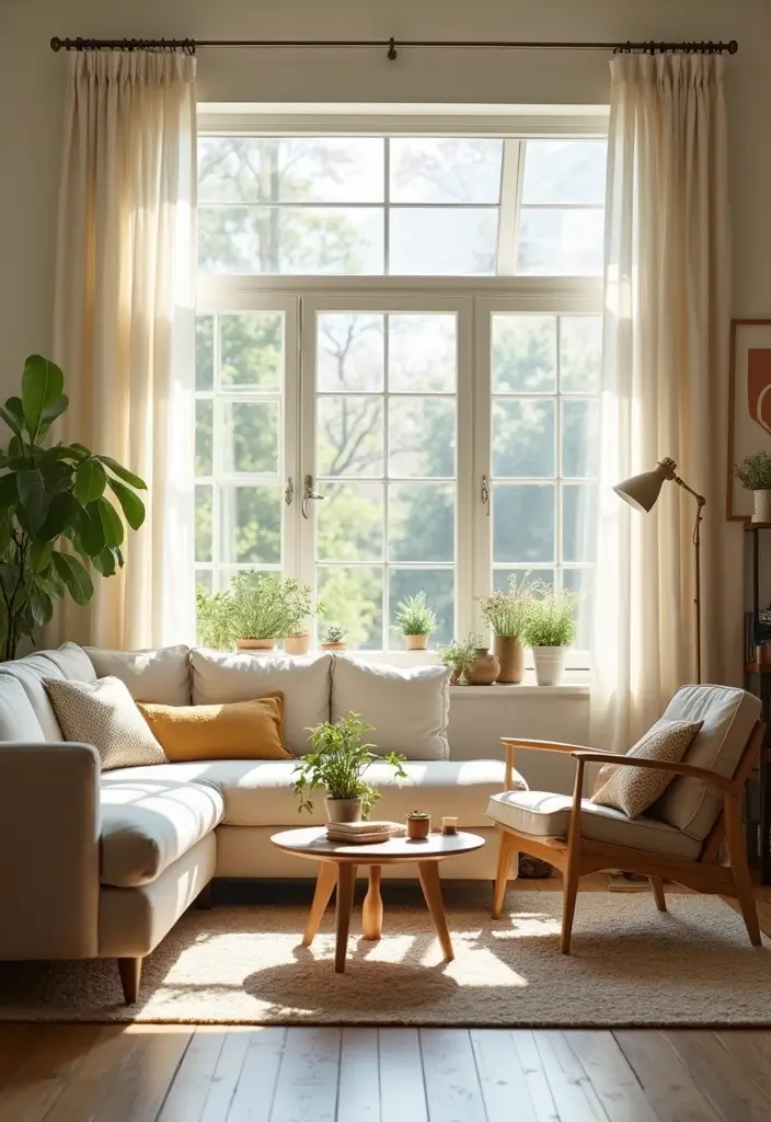 27 Home Decor Ideas for Small Spaces That Feel Spacious - 23. Maximize Natural Light