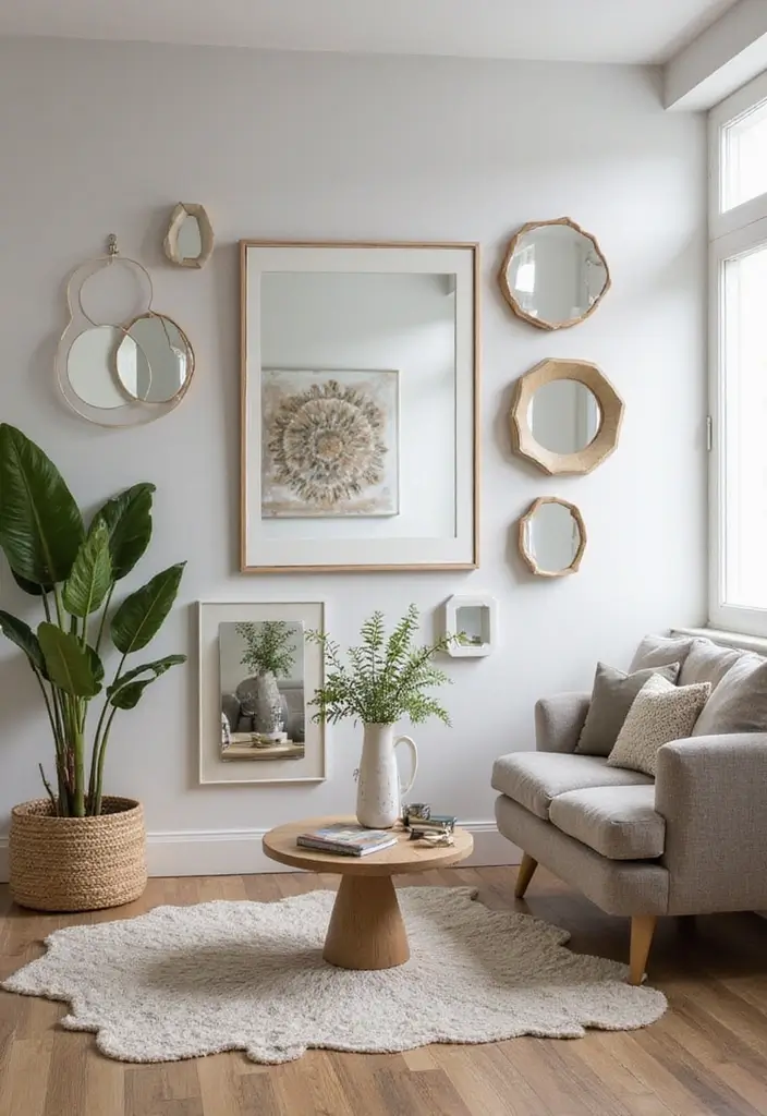 27 Home Decor Ideas for Small Spaces That Feel Spacious - 5. Use Mirrors Wisely