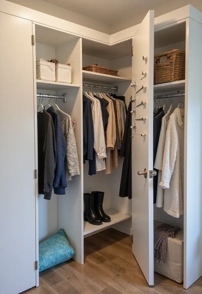 27 Home Decor Ideas for Small Spaces That Feel Spacious - 9. Optimize Closet Space