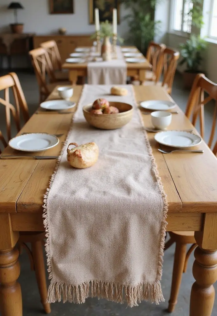 27 Mehendi Function Decor at Home Simple and Elegant Ideas - 17. Eco-Friendly Table Runners