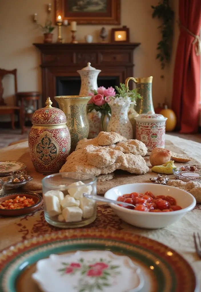 27 Mehendi Function Decor at Home Simple and Elegant Ideas - 19. Personal Touches with Family Keepsakes