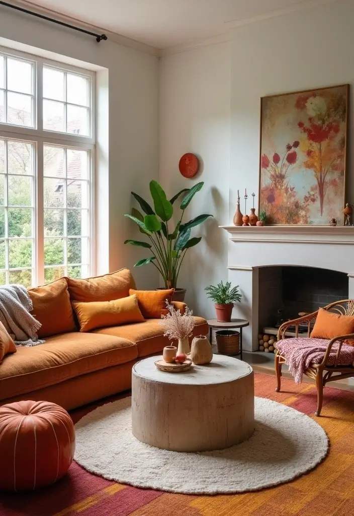 27 Spring Home Decor Ideas: Living Rooms Full of Fresh Energy - 22. Seasonal Accent Colors