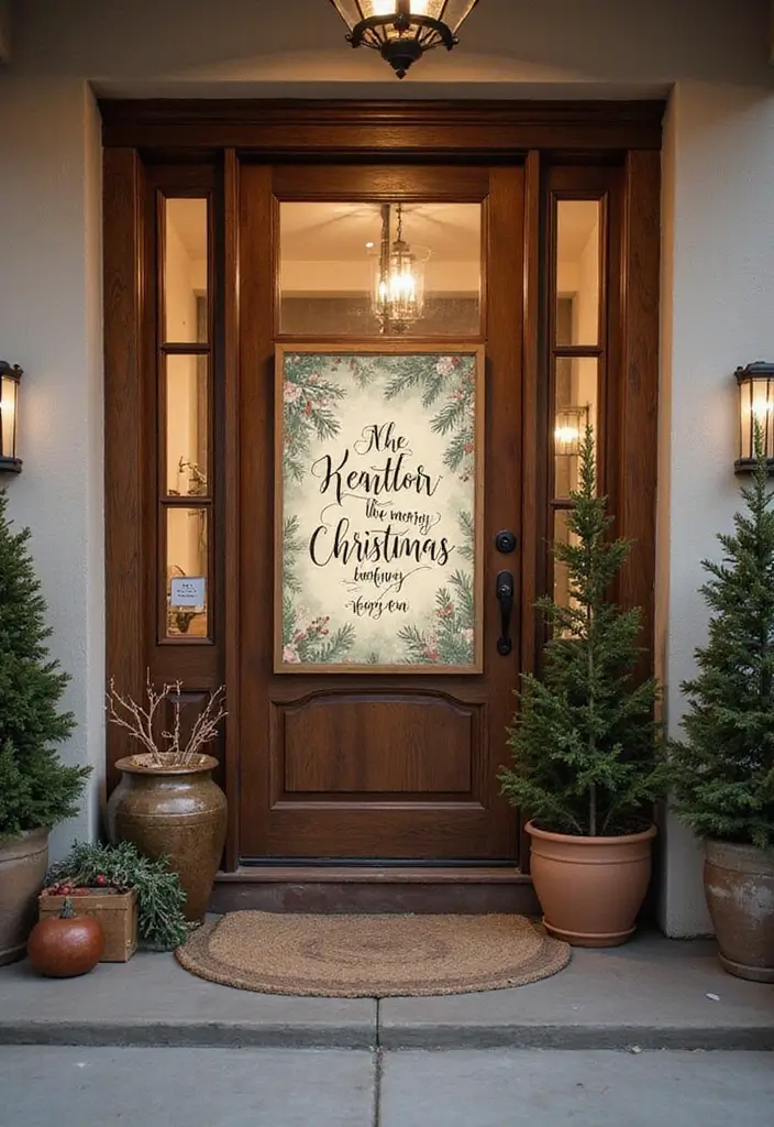 27 Winter Decor Ideas for the Home to Keep It Warm and Inviting - 13. Decorate with Festive Signs
