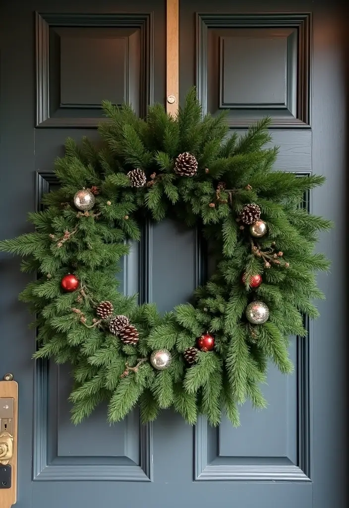 27 Winter Decor Ideas for the Home to Keep It Warm and Inviting - 18. Hang Winter Wreaths