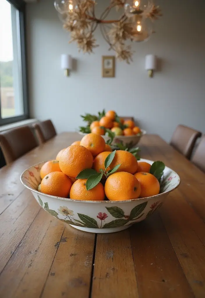 27 Winter Decor Ideas for the Home to Keep It Warm and Inviting - 22. Use Seasonal Fruit as Decor