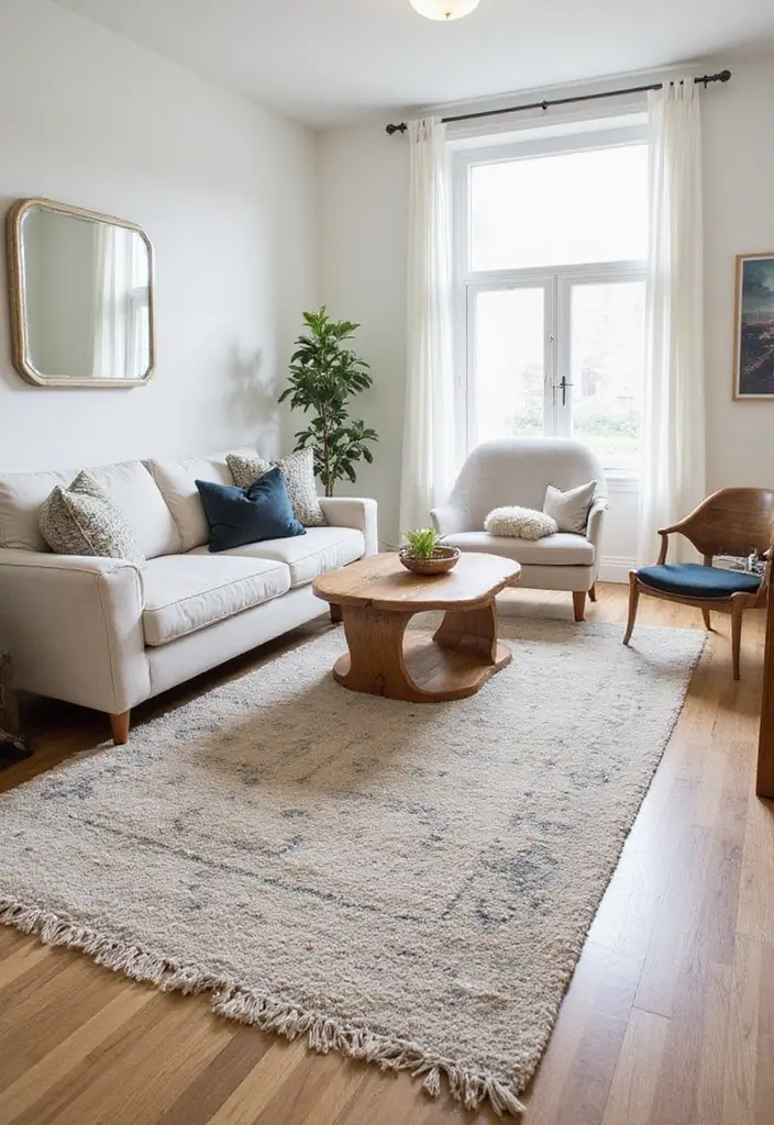 27 Winter Decor Ideas for the Home to Keep It Warm and Inviting - 6. Layer Your Rugs