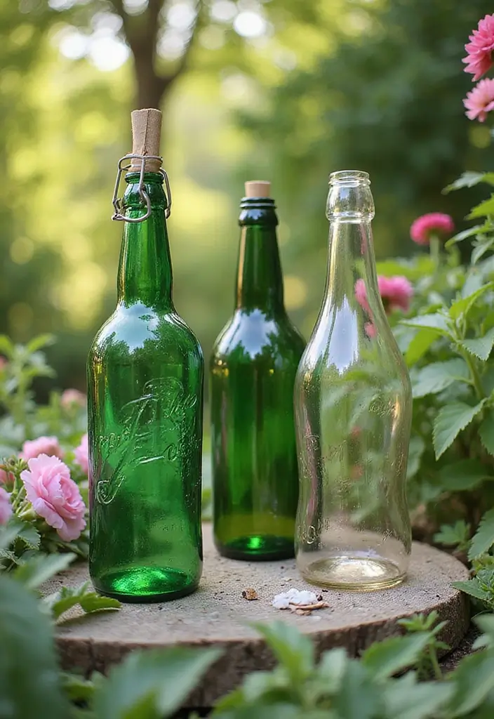 28 DIY Glass Bottle Crafts Ideas Home Decor for Creative Reuse - 12. Quirky Glass Bottle Silhouettes