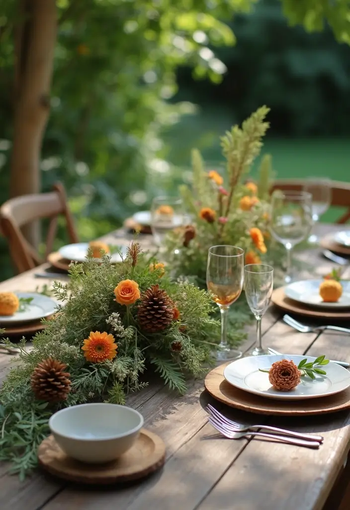 28 Fall Decor Ideas for the Home Outdoor Looks to Welcome Guests - 6. Natural Table Centerpieces