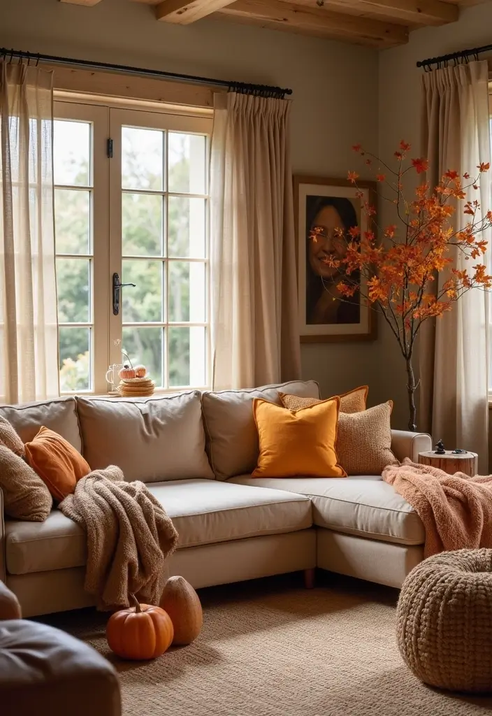 28 Home Decor Ideas Living Room on a Budget That Look Expensive - 17. Seasonal Decor Changes