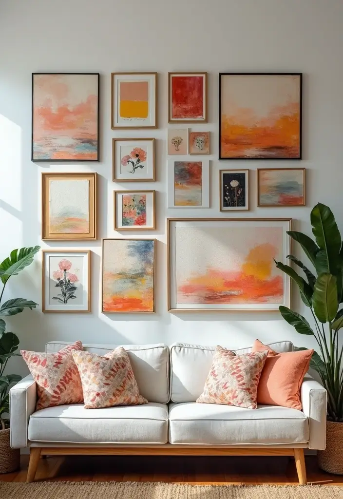 28 Home Decor Ideas Living Room on a Budget That Look Expensive - 2. DIY Wall Art