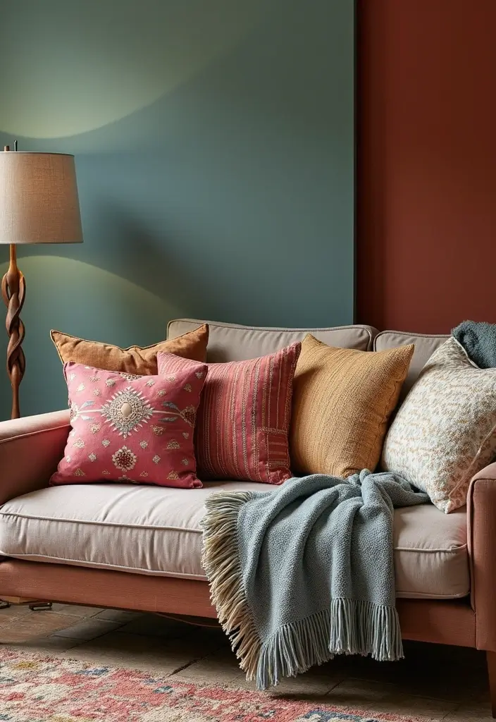 28 Home Decor Ideas Living Room on a Budget That Look Expensive - 4. Fresh Pillows and Throws