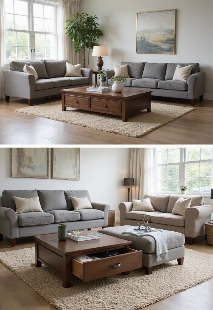 28 Home Decor Ideas Living Room on a Budget That Look Expensive - 8. Multi-Functional Furniture