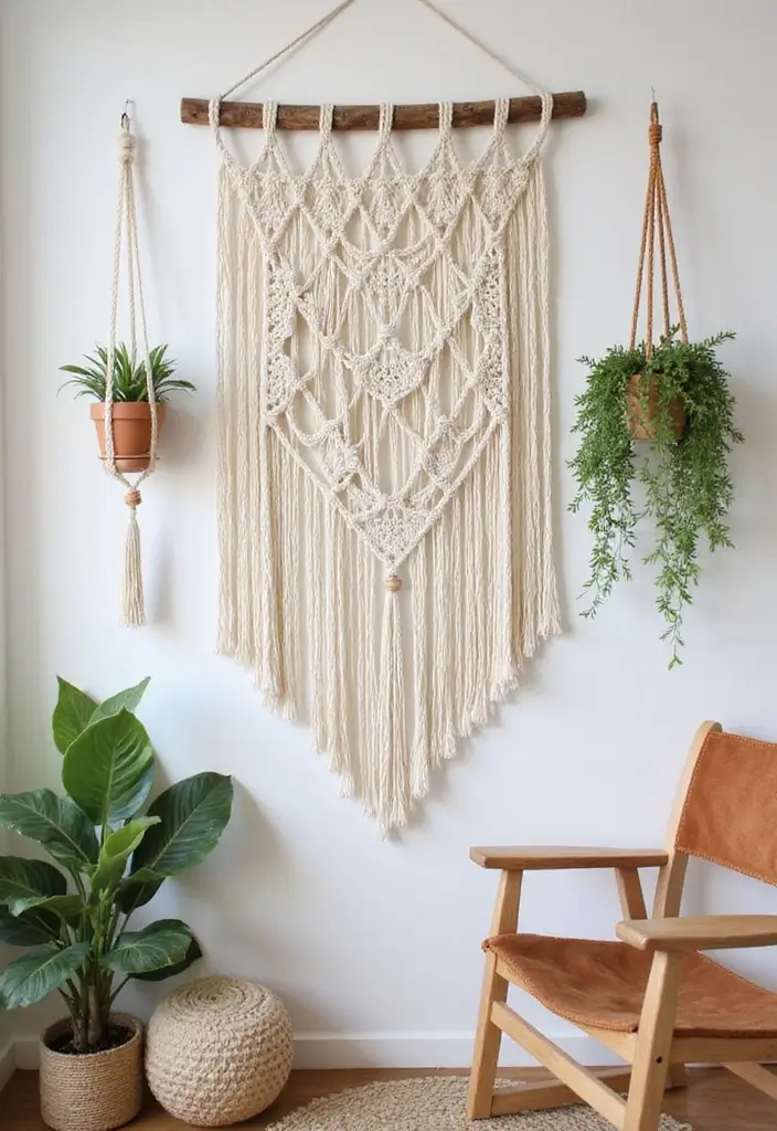 30 70s Home Decor Inspirations Making a Comeback - 10. Macramé Magic