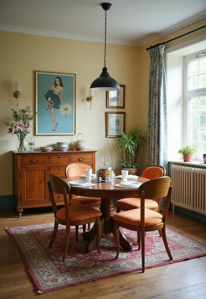 30 70s Home Decor Inspirations Making a Comeback - 18. Vintage Dining Sets