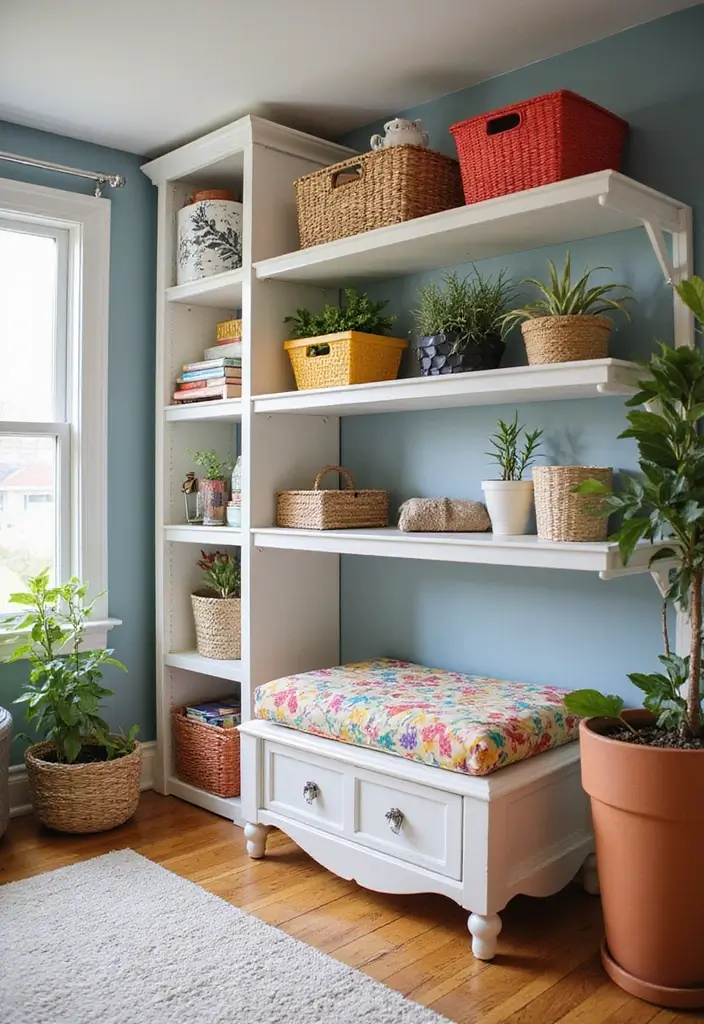 30 70s Home Decor Inspirations Making a Comeback - 21. Creative Storage Solutions