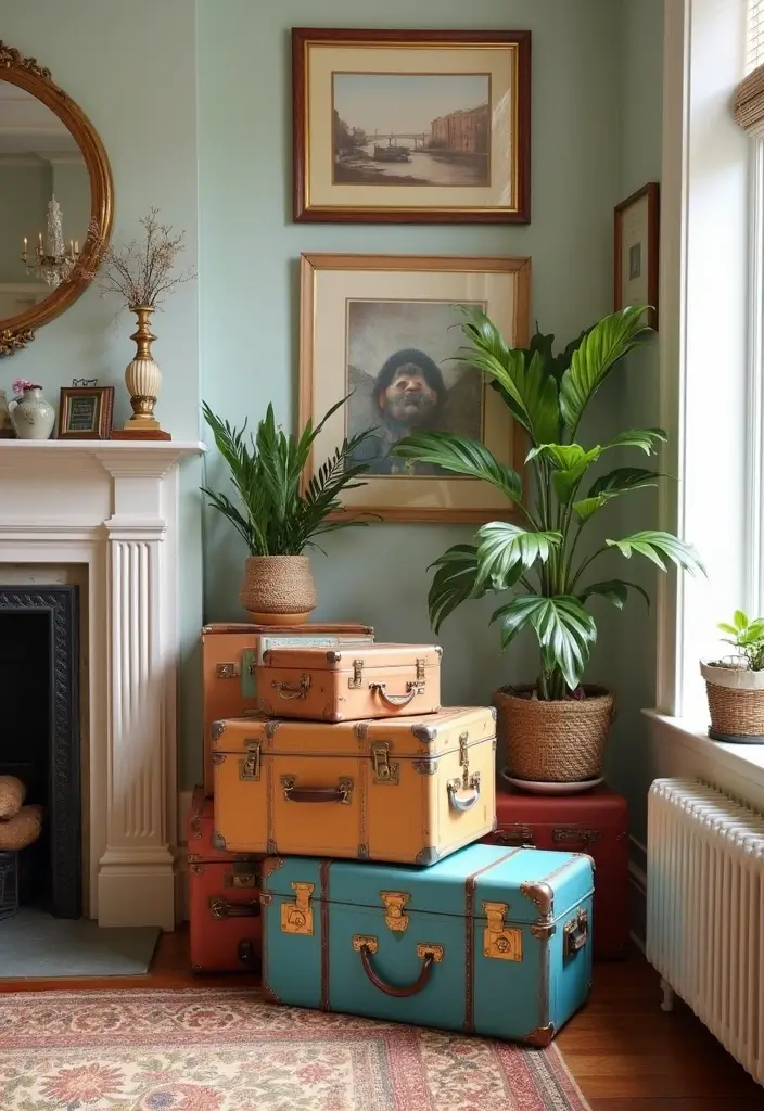 30 70s Home Decor Inspirations Making a Comeback - 27. Vintage Storage Bins