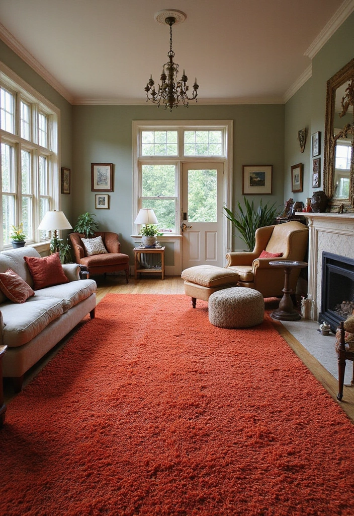 30 70s Home Decor Inspirations Making a Comeback - 6. Shag Carpeting