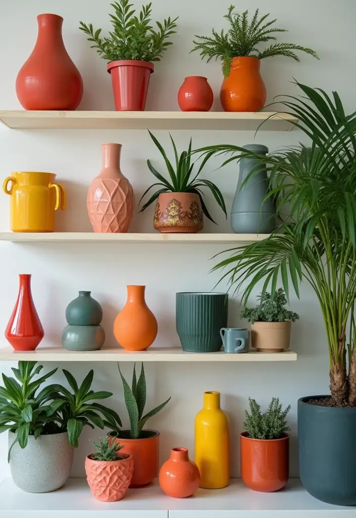 30 70s Home Decor Inspirations Making a Comeback - 7. Eclectic Accessories