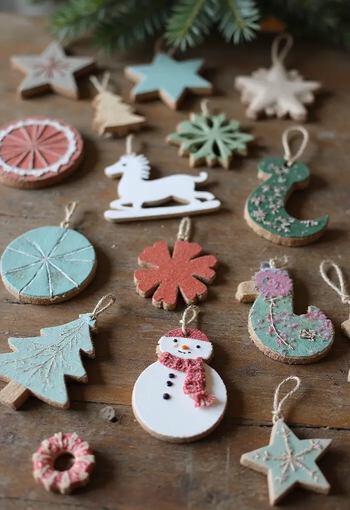 30 Christmas Decor Ideas for the Home Full of Holiday Magic - 1. Upcycled Ornaments