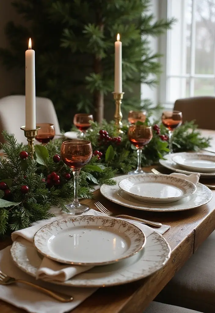 30 Christmas Decor Ideas for the Home Full of Holiday Magic - 10. Sustainable Table Settings