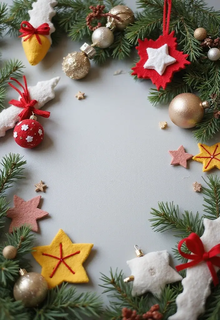 30 Christmas Decor Ideas for the Home Full of Holiday Magic - 18. Felt Decorations