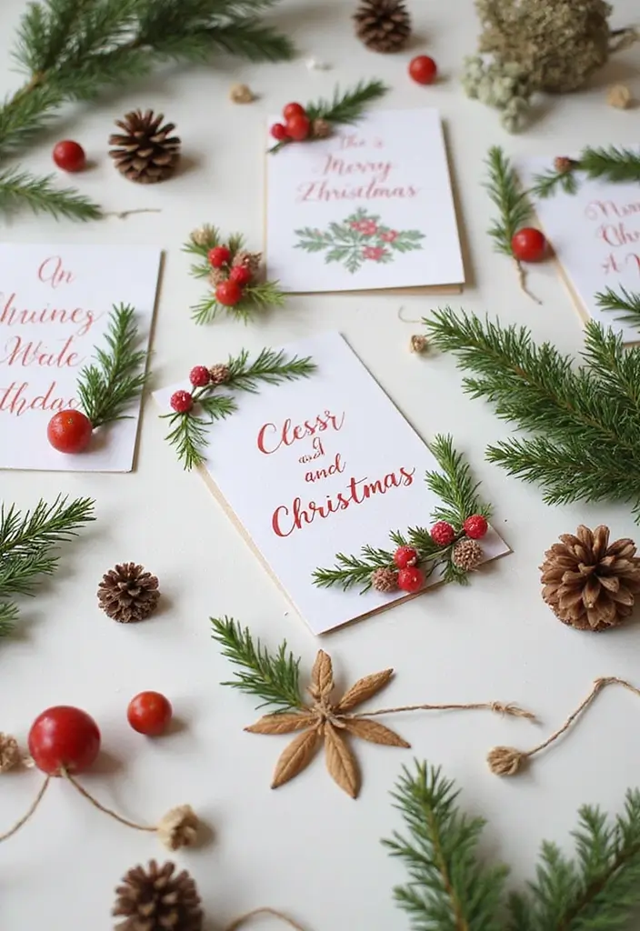 30 Christmas Decor Ideas for the Home Full of Holiday Magic - 25. DIY Christmas Cards