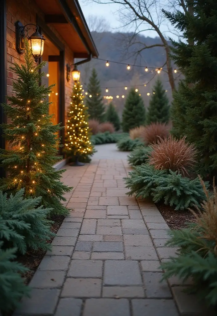 30 Christmas Decor Ideas for the Home Full of Holiday Magic - 28. Outdoor Decor with Nature