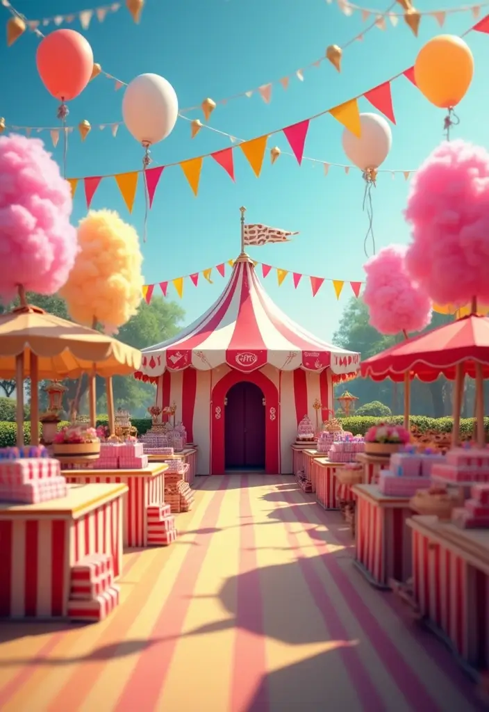 30 Classy Home Birthday Party Ideas for Adults Decor - 13. Carnival Celebration