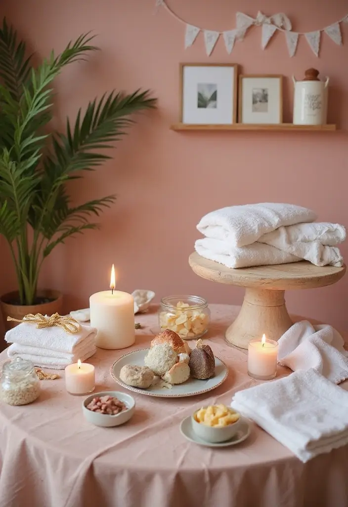 30 Classy Home Birthday Party Ideas for Adults Decor - 16. Luxe Spa Retreat