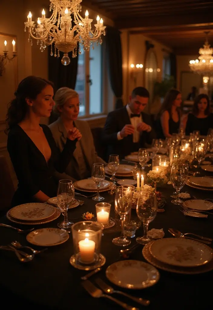 30 Classy Home Birthday Party Ideas for Adults Decor - 24. Classic Black Tie