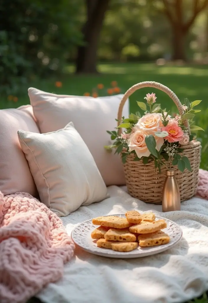 30 Classy Home Birthday Party Ideas for Adults Decor - 27. Elegant Picnic