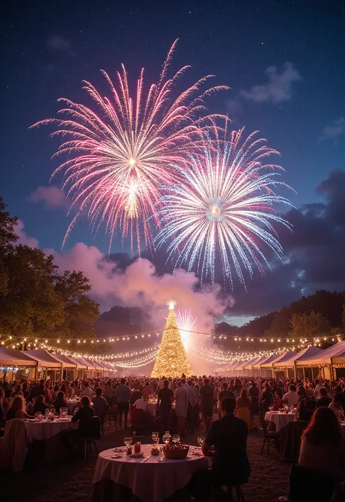 30 Classy Home Birthday Party Ideas for Adults Decor - 29. Fireworks and Night Sky