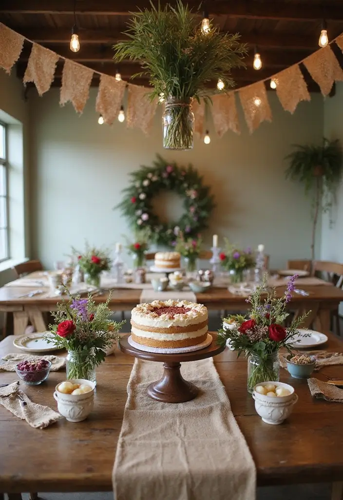 30 Classy Home Birthday Party Ideas for Adults Decor - 5. Rustic Charm