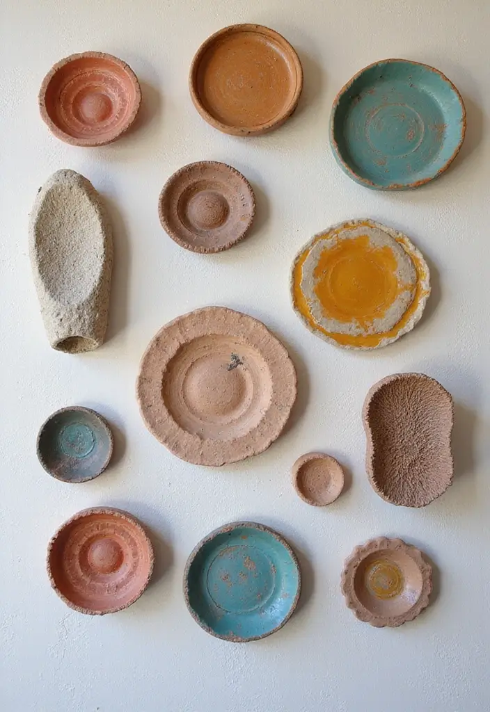 30 DIY Crafts for Home Decor Wall Art to Brighten Any Room - 16. Clay Wall Art