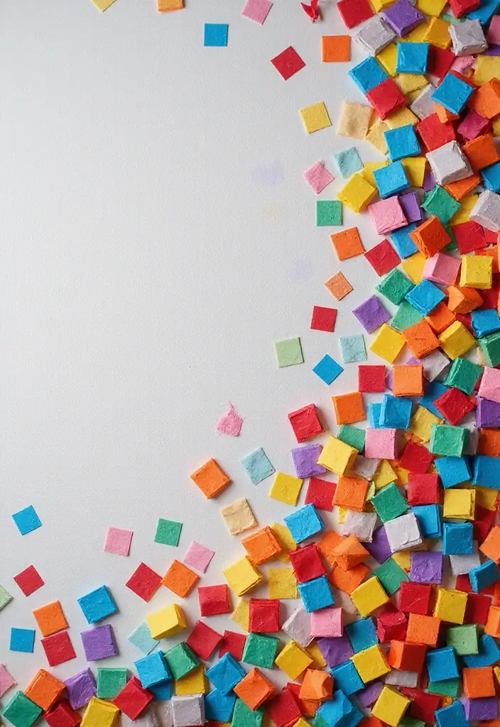 30 DIY Crafts for Home Decor Wall Art to Brighten Any Room - 18. Colorful Paper Mosaics