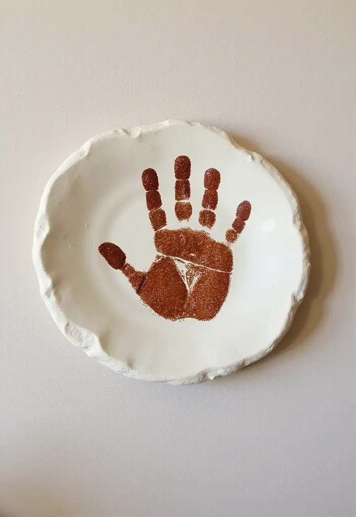 30 DIY Crafts for Home Decor Wall Art to Brighten Any Room - 23. Clay Handprints