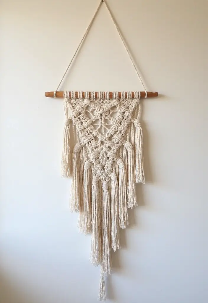 30 DIY Crafts for Home Decor Wall Art to Brighten Any Room - 4. DIY Macramé Wall Art