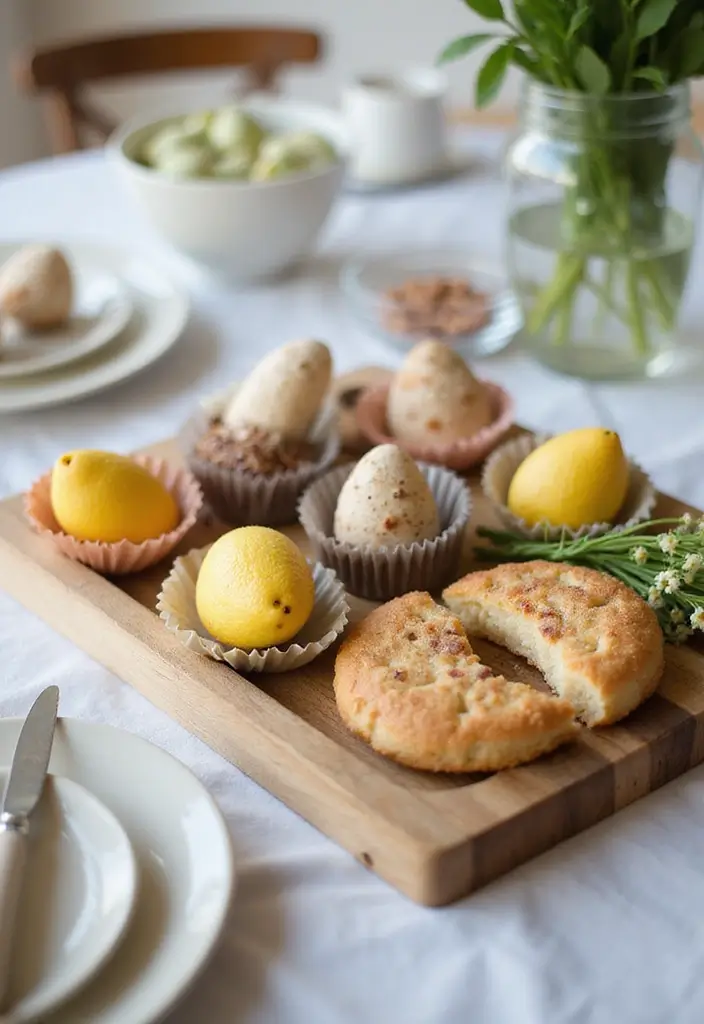 30 Easter Decor Ideas for the Home That Are Fresh and Cheerful - 16. Eco-Friendly Serving Trays